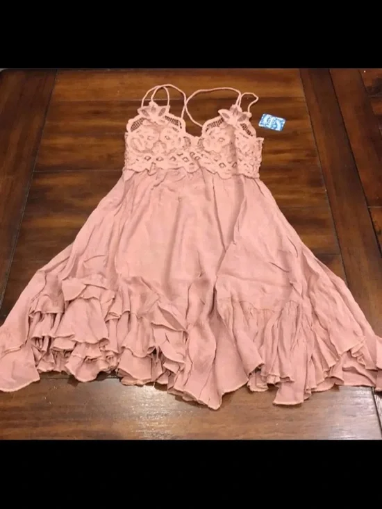 Free People adella Rose Babydoll Dress size M - Picture 4 of 9